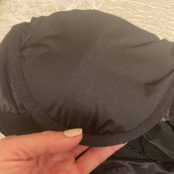 Land's End Plus Size Square Neck Land’s underwire tankini Black Various Sizes - Picture 9 of 11